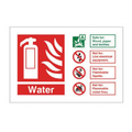 Water ID Sign Landscape - Vinyl (100mm x 150mm) image 0