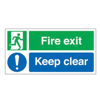Keep Clear Sign - (400mm x 150mm) image 0