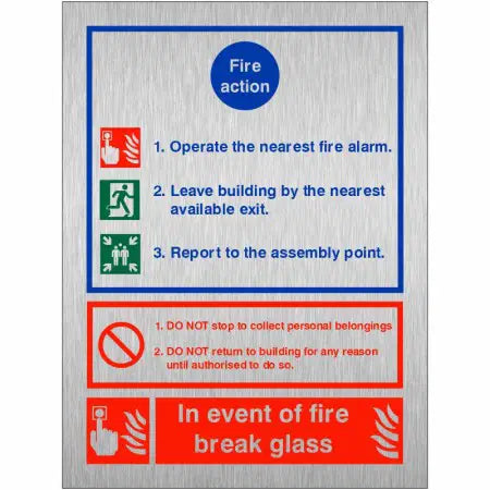 Fire Action Notice "Fire Point" - 150mm x 200mm image 1