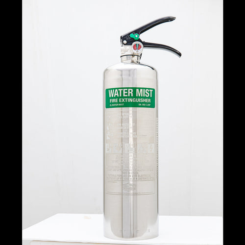 2L Water Mist Fire Extinguisher - Stainless image 0