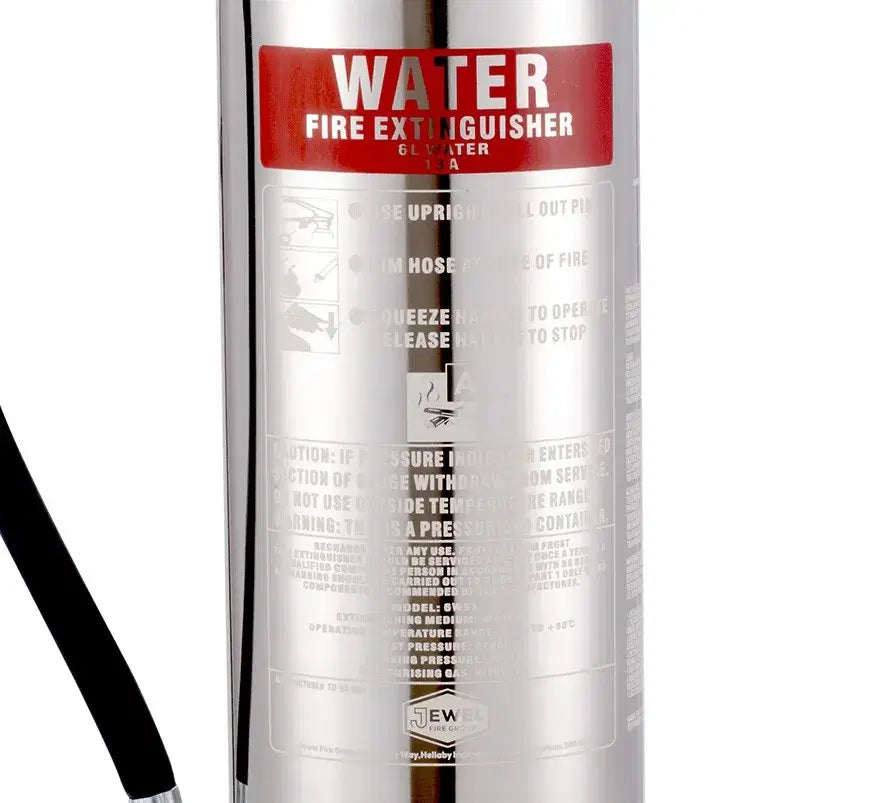 6L Plain Water Extinguisher - Stainless Steel image 3