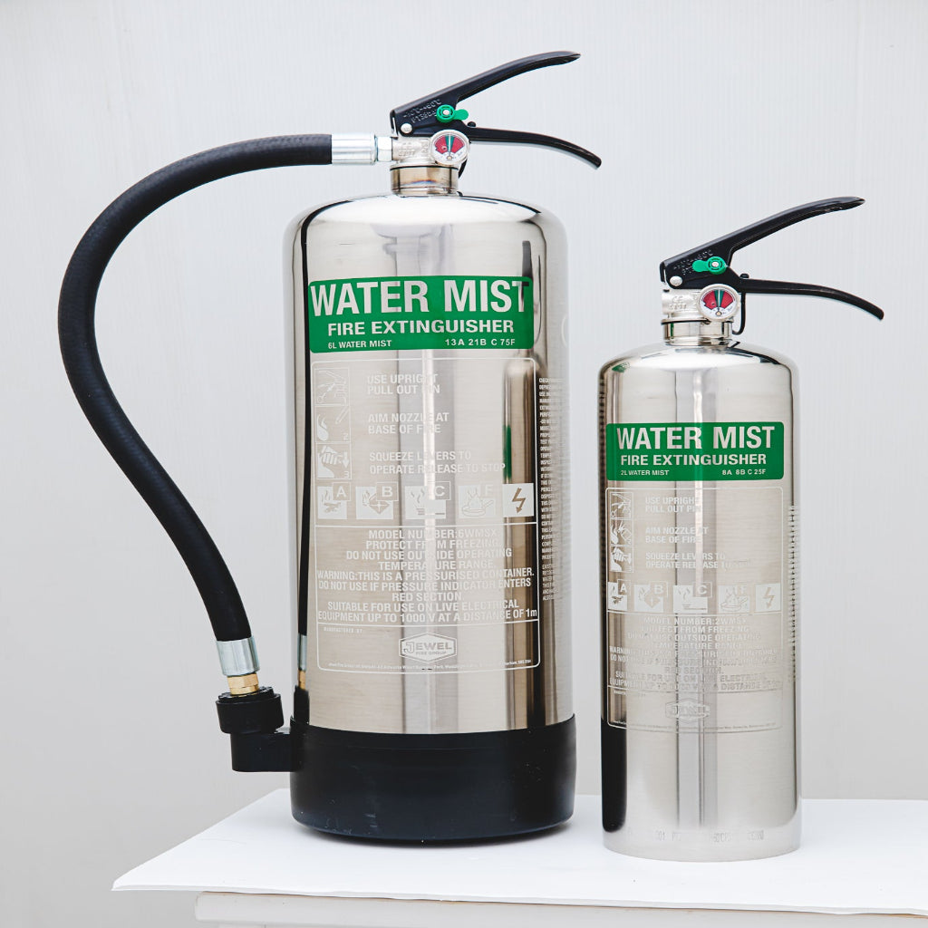 2L Water Mist Fire Extinguisher - Stainless image 2
