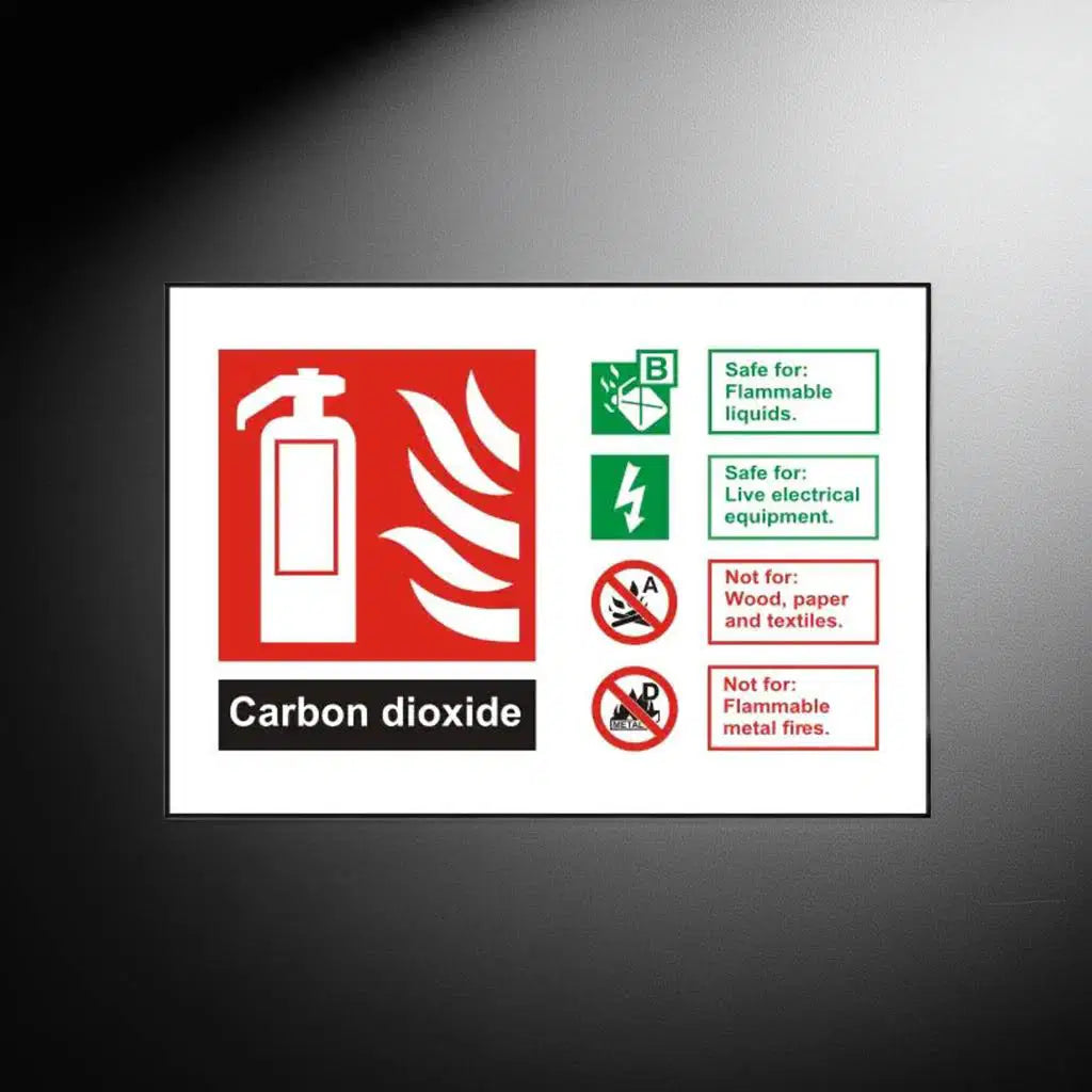 CO2 ID Sign Landscape (100mm x 150mm) Photoluminescent image 0