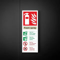 Foam ID Sign Portrait - Rigid (80mm x 200mm) image 0