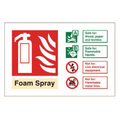 Foam ID Sign Landscape - Photoluminescent(100mm x 150mm) image 0