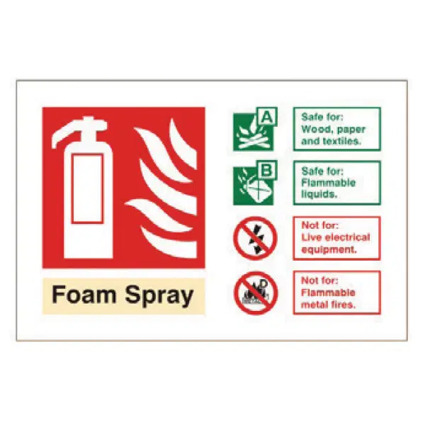 Foam ID Sign Landscape - Photoluminescent(100mm x 150mm) image 0