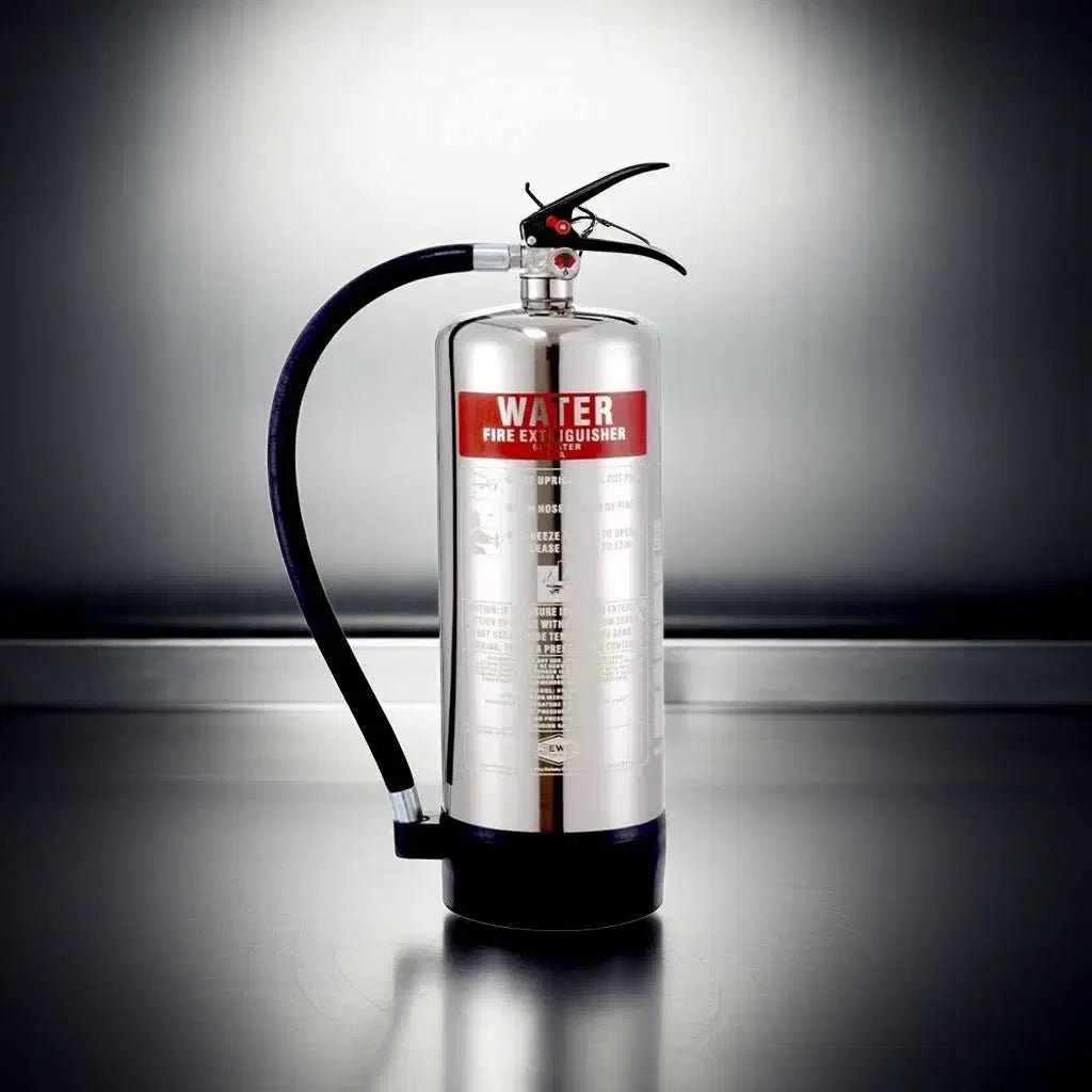 6L Plain Water Extinguisher - Stainless Steel image 0