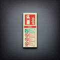 Water ID Sign Portrait - Rigid (80mm x 200mm) image 0
