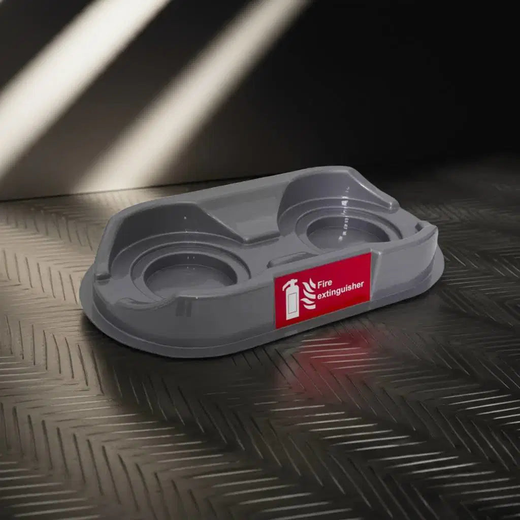 FMC Universal Fire Point Extinguisher Stand - Double - Grey image 0