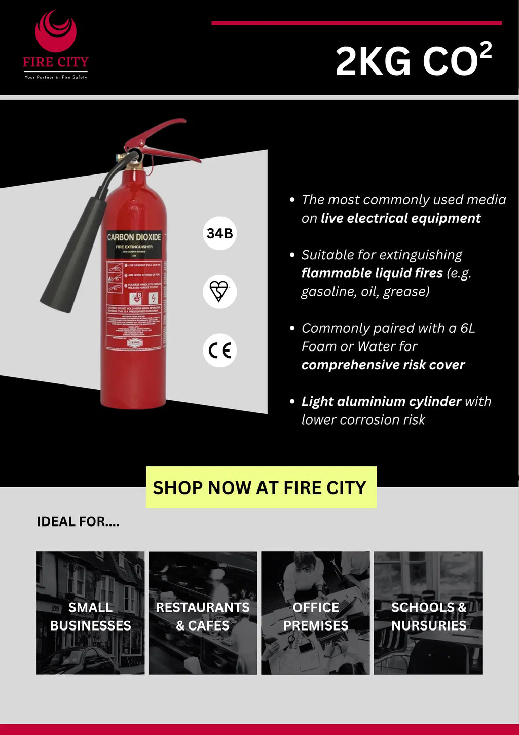 2KG CO2 Fire Extinguisher image 3