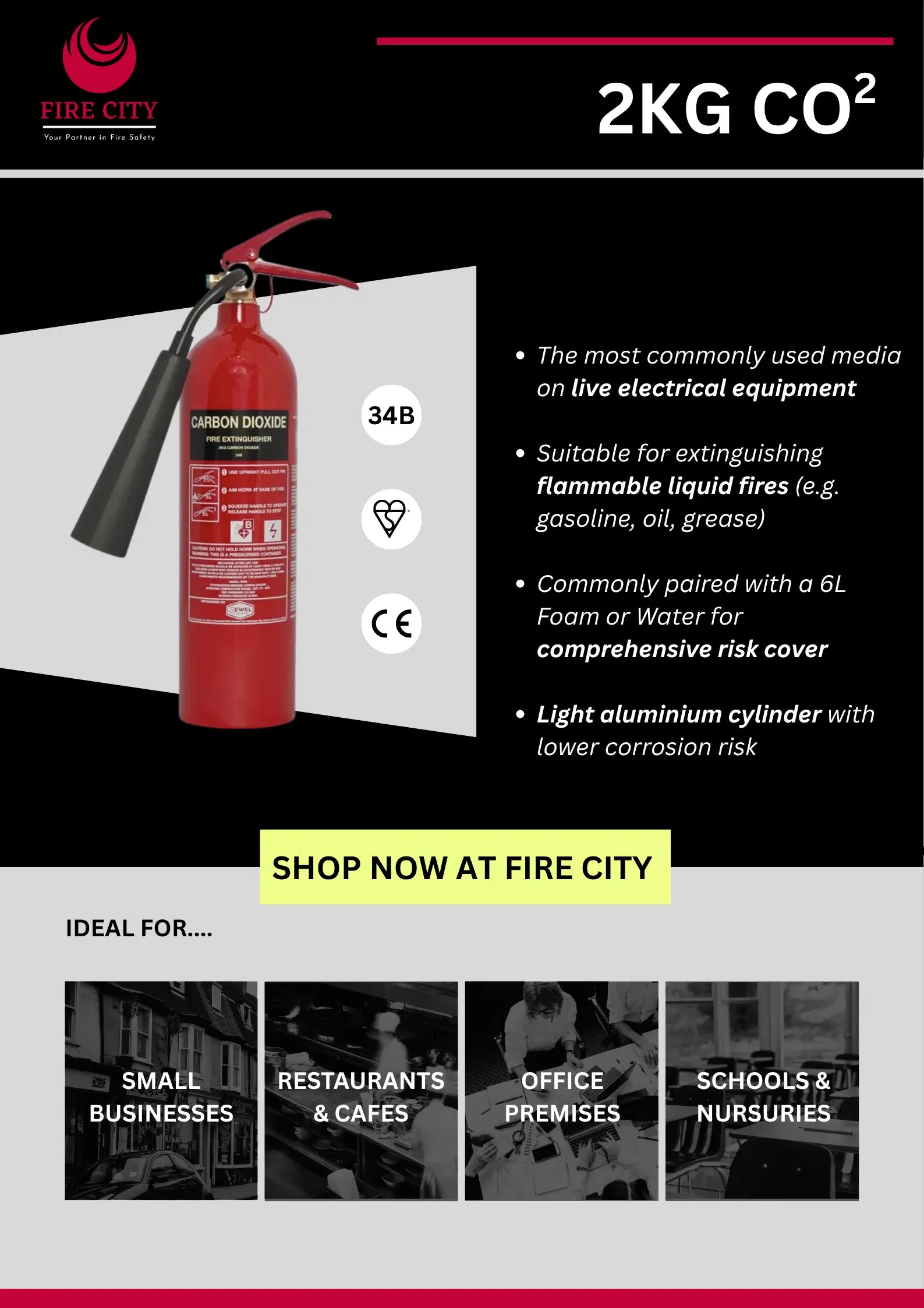 2KG CO2 Fire Extinguisher image 3