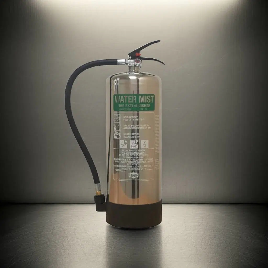 6L Water Mist Stainless Steel Fire Extinguisher image 0