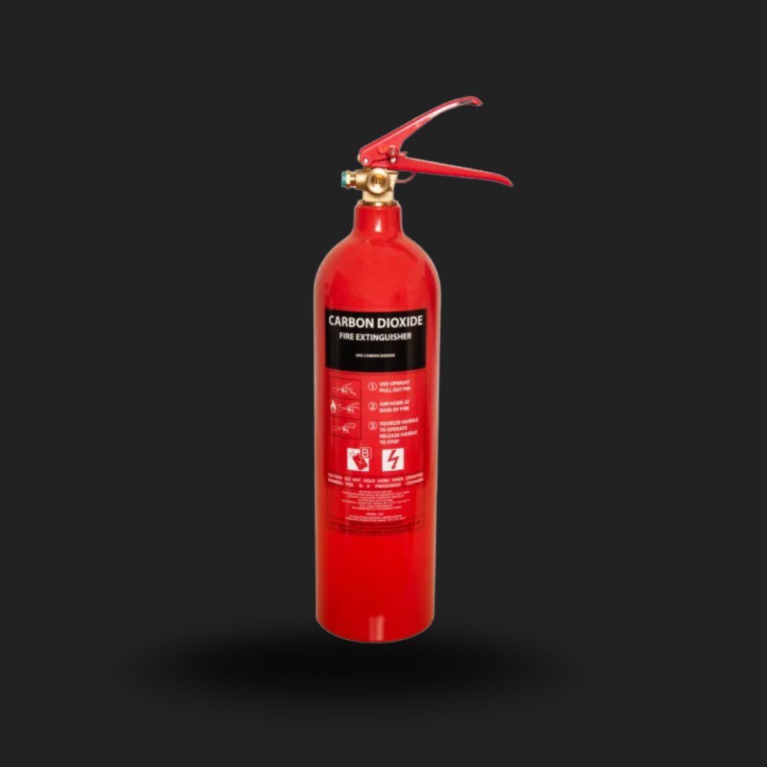 2KG CO2 Fire Extinguisher - Squat Refurb (Horn Sold Separate)
